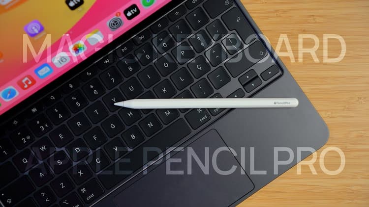 Youtube Video Apple Pencil Pro + Magic Keyboard para os novos iPads Pro