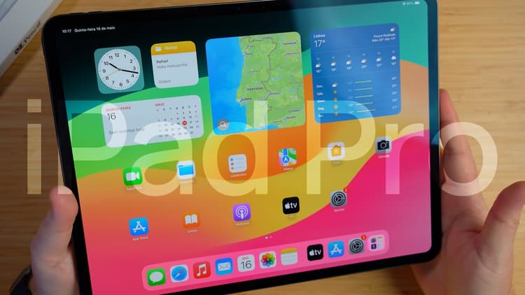 Youtube Video Hands-on completo do iPad Pro com chip M4!