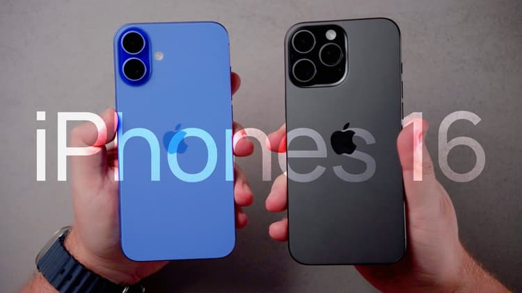 Youtube Video Hands-on completo dos iPhones 16 e 16 Pro!